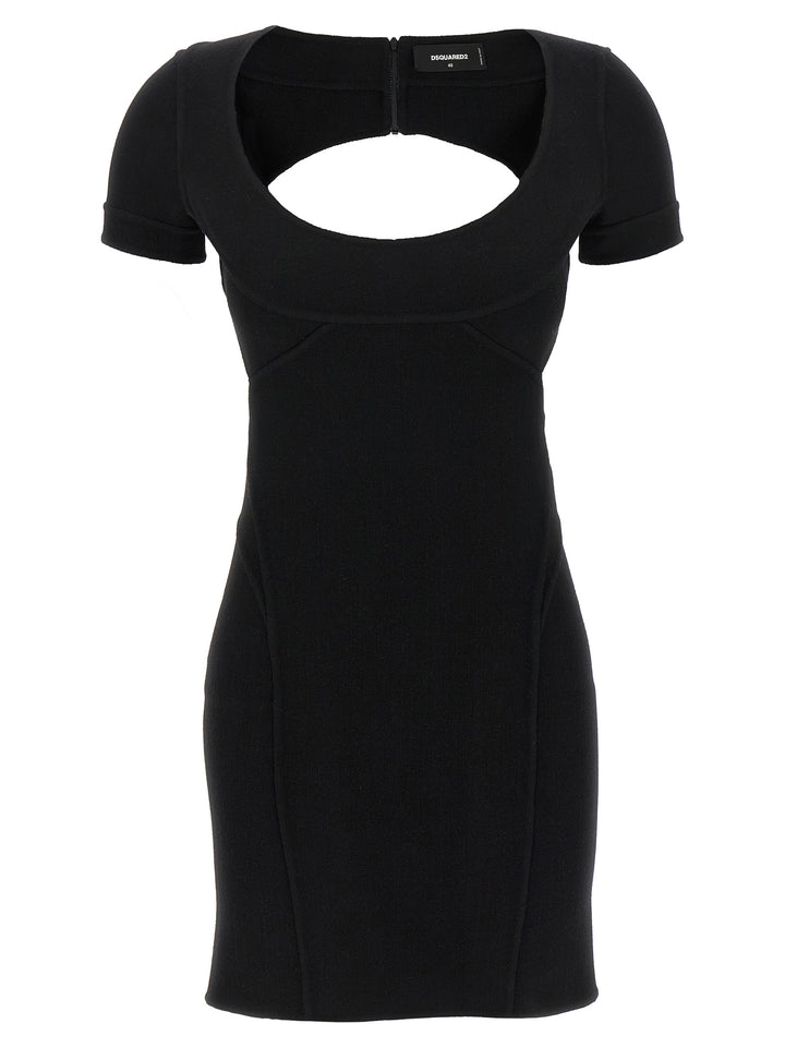 Dsquared2 Bodycon Cut Out Dresses - Black | 58d4a7b0c9dad8edacbebf11cd3c9439fb935d4b