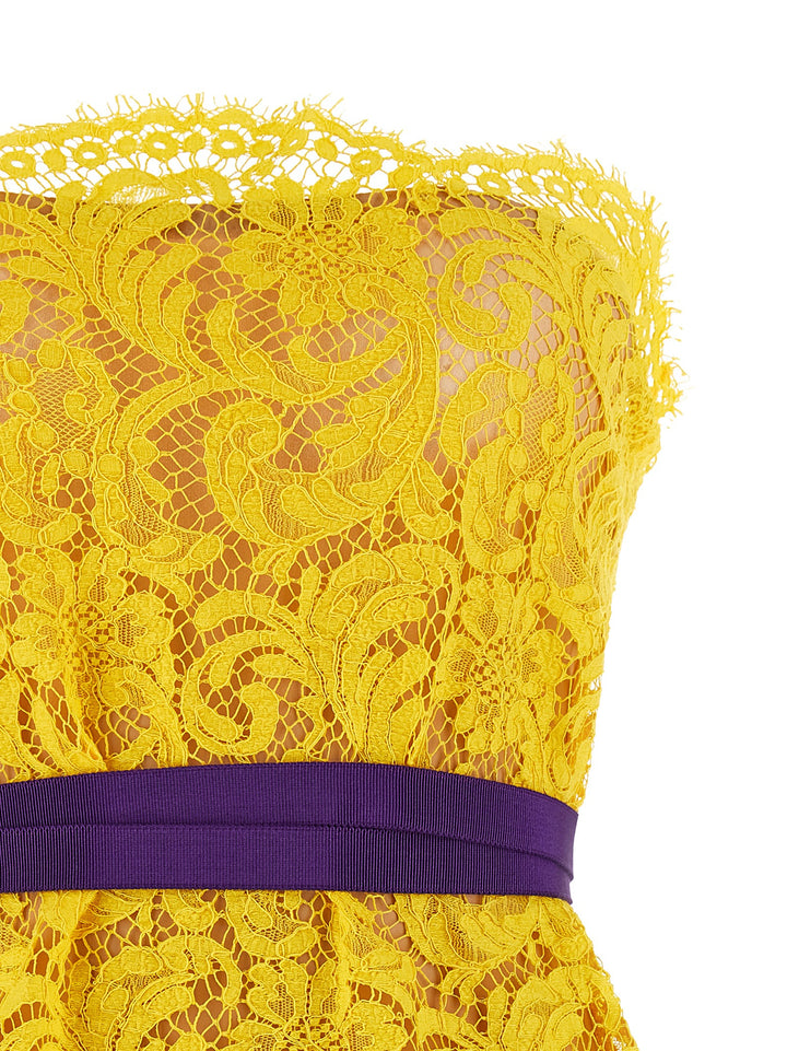Dsquared2 Sophie Lace Dresses - Yellow | b39584ab2c59b51ca840ae910cad04d16c60d215
