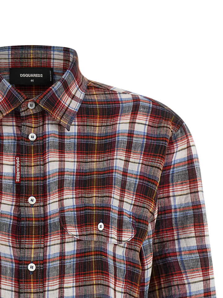 Dsquared2 Check Baby Shirt and Blouse - Red | 3ae4a6815c74a3694b44ec0bc1be15f773a9f22f