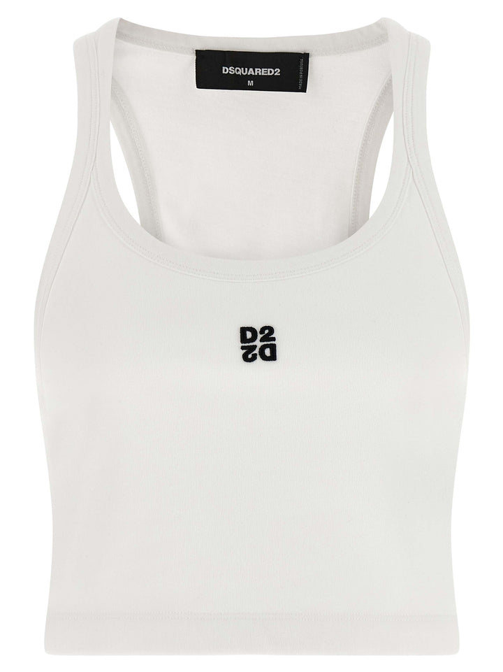 Dsquared2 D2 Upside Down Tops - White | 4e266cb9c5d36f60931b82e1969ca798922c2c26