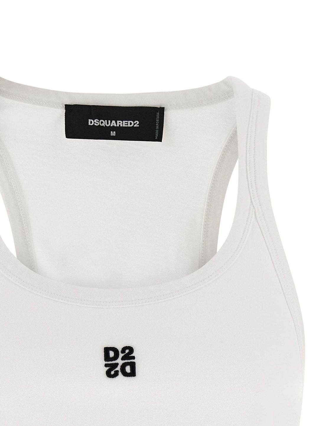 Dsquared2 D2 Upside Down Tops - White | ee433ec92380e3f8ac76bc9185e741fd17c005bd