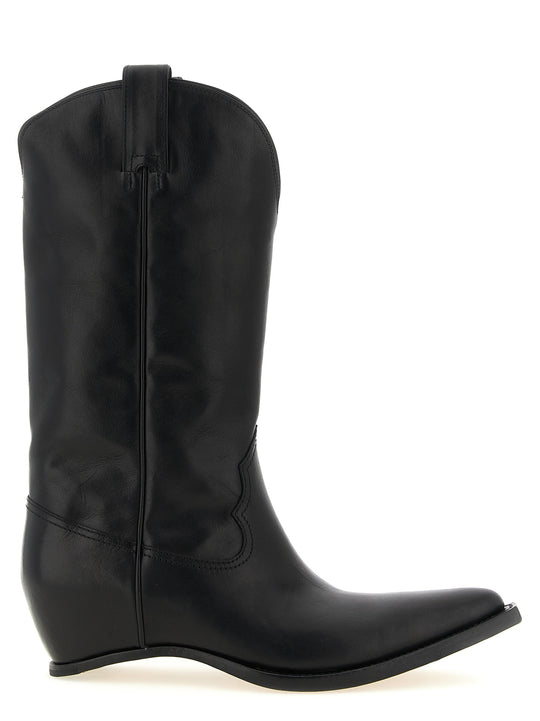 Heel-Less Boots And Ankle Boots Black