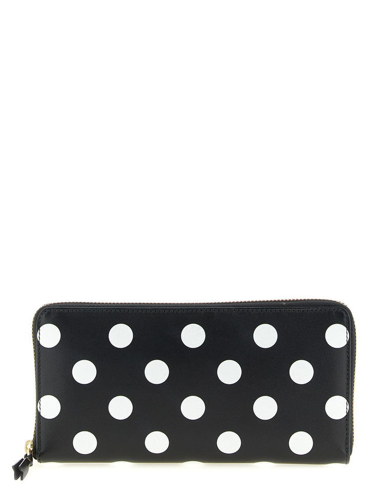 Comme Des GarçOns Wallet Polka Dots Printed Wallets and Card Holders - White/Black | a6bc2e5db7aa90c74f34d88b956b5be9a9a6ea78