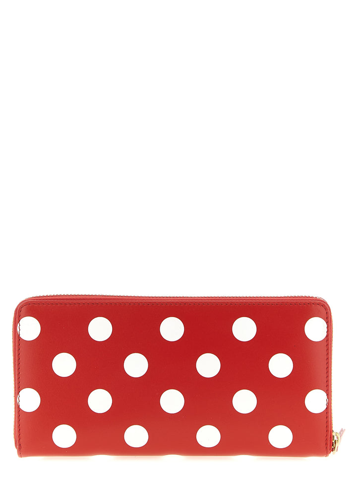 Comme Des GarçOns Wallet Pola Dots Printed Wallets and Card Holders - Red | 6f29fe454033bb496197c80d297c66a5b78ce6ec