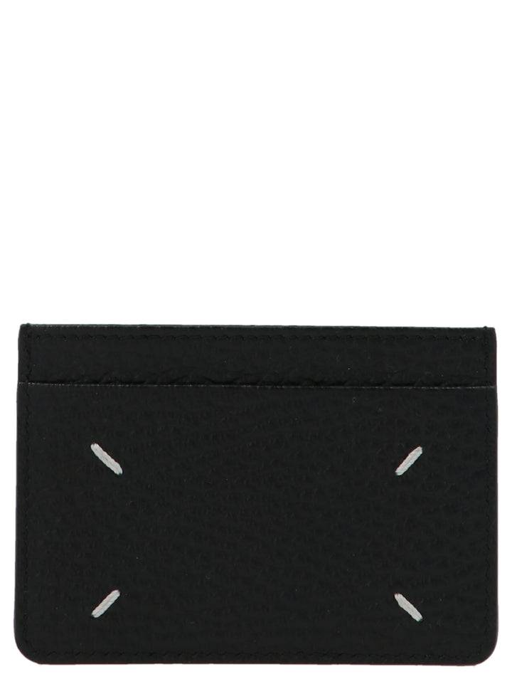 Maison Margiela Logo Card Holder Wallets and Card Holders - Black | 807e11ae9a0172c9087288d492bd39518da01efc