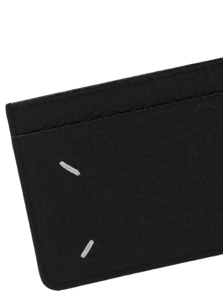 Maison Margiela Logo Card Holder Wallets and Card Holders - Black | 48860a32a751135bad662c41abd3024ea9e8a9e8