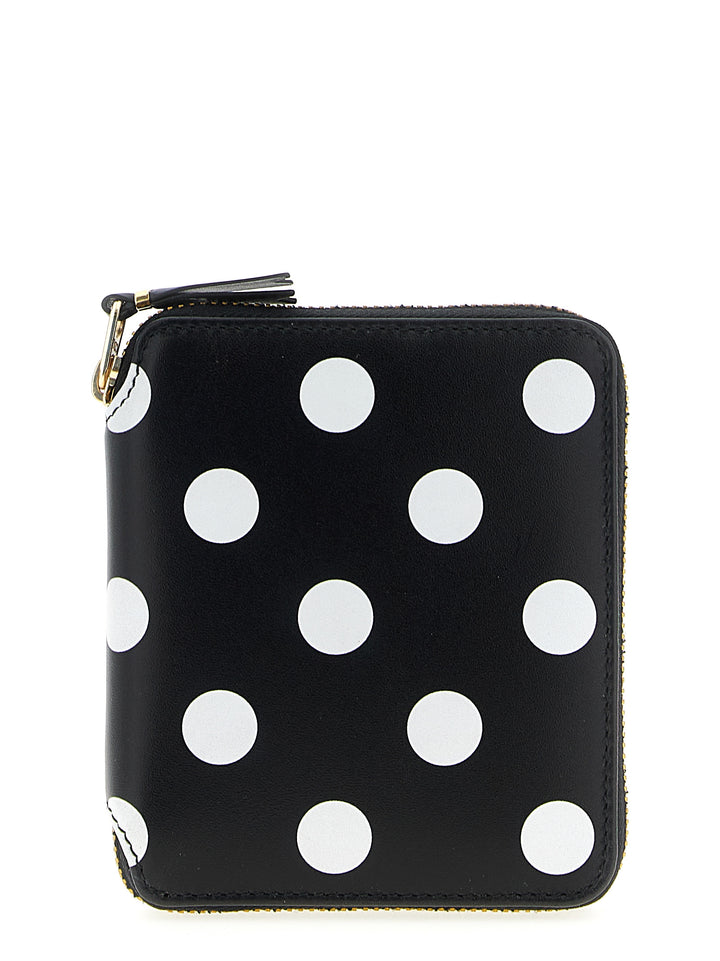 Comme Des GarçOns Wallet Polka Dots Printed Wallets and Card Holders - White/Black | a1044f48cbb4e8e7c6fa90efd0811afa8f098865