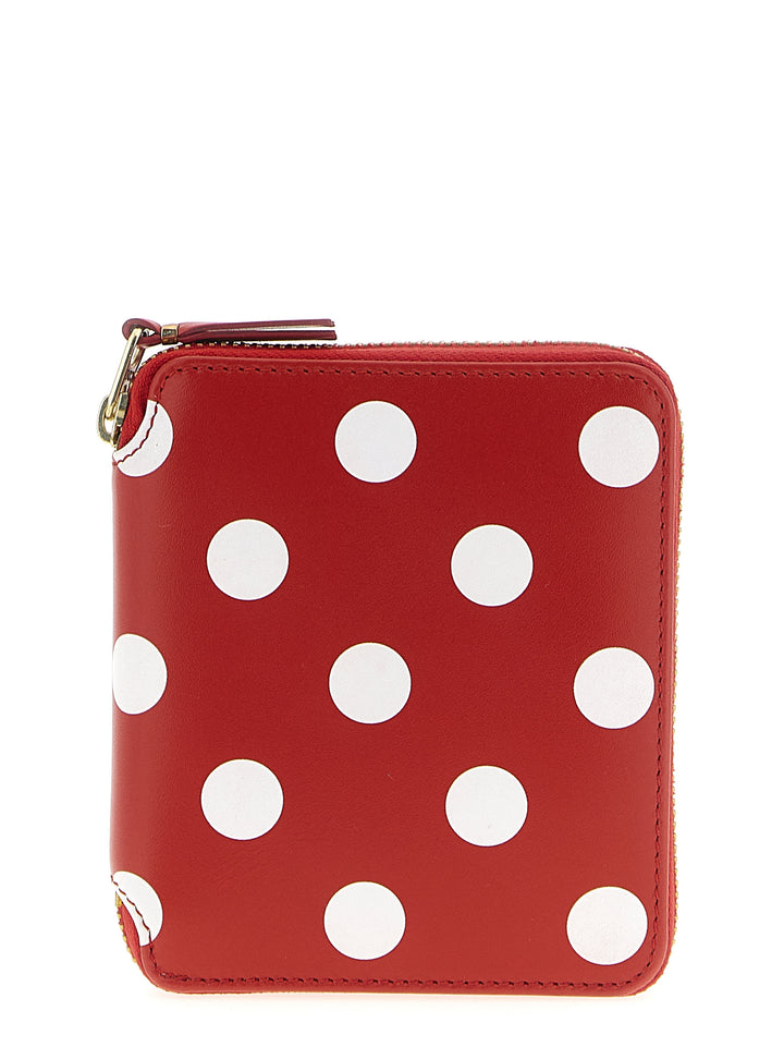 Comme Des GarçOns Wallet Polka Dots Printed Wallets and Card Holders - Red | 8b071dd875aaa6cb9e7b997dd0f6ad2f7da9df34