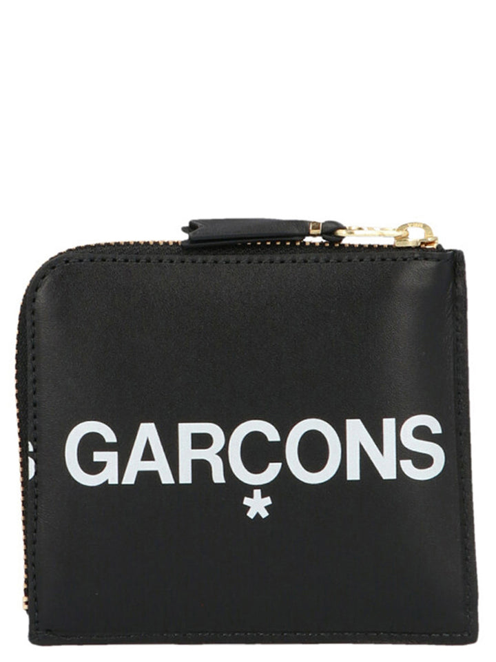 Comme Des GarçOns Wallet Huge Logo Wallets and Card Holders - Black | bc8001b807f777d2207ea7d211b97d5ded174b69