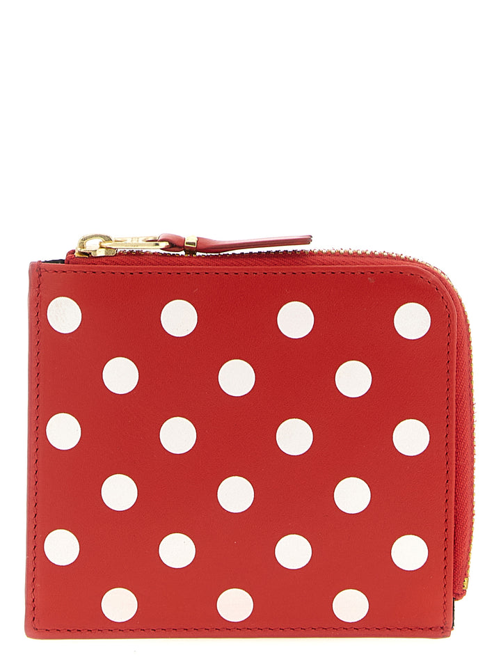 Comme Des GarçOns Wallet Polka Dots Printed Wallet Wallets and Card Holders - Red | 7ab1501bef717d7130c40ec0c914a34fc112fab4