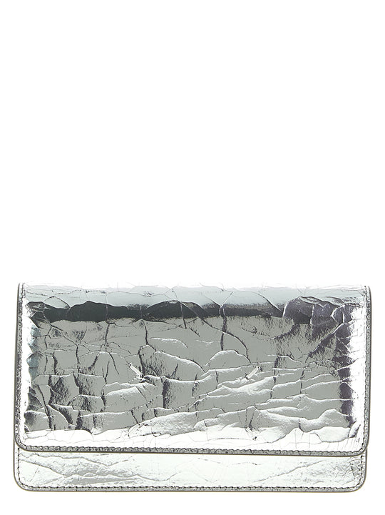 Wallet On Chain Broken Mirror Wallets And Card Holders Silver