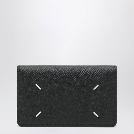 Black Four Stitches Card Holder