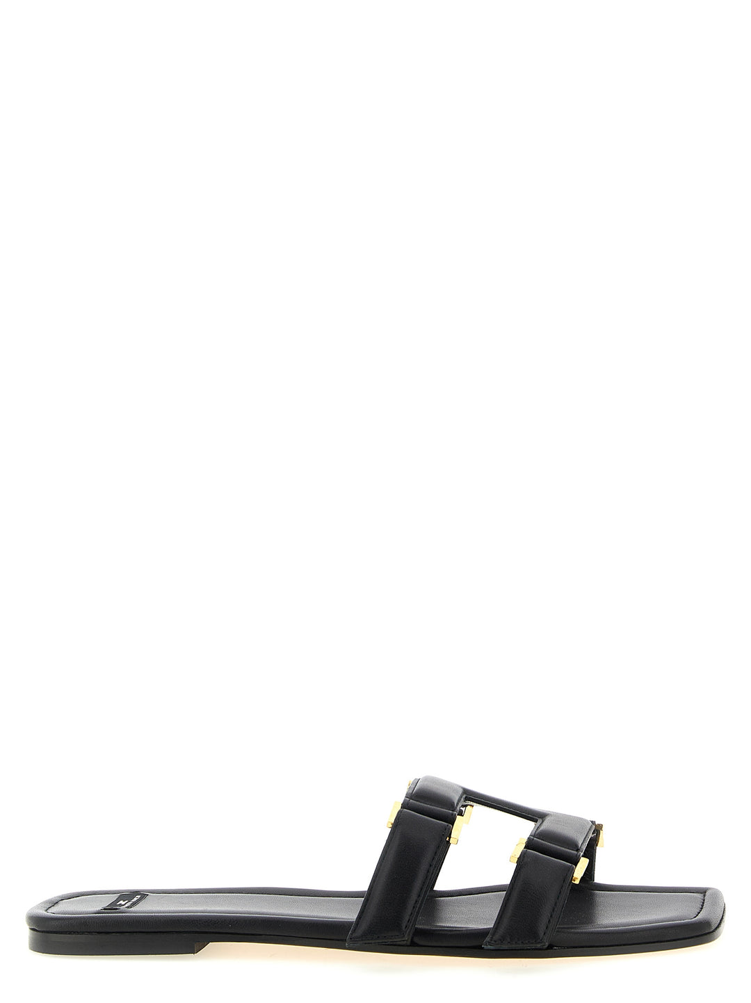 Elisabetta Franchi Nappa Leather Sandals - Black | 0c6158223ecb8791cdcdb23670380e1a0817dad4