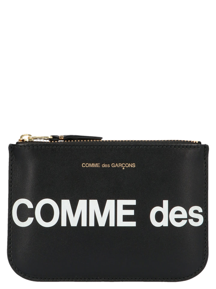 Comme Des GarçOns Wallet Huge Logo Wallets and Card Holders - White/Black | 42e25eaf133bd551fcc0216d7e0f86bbea0d0465