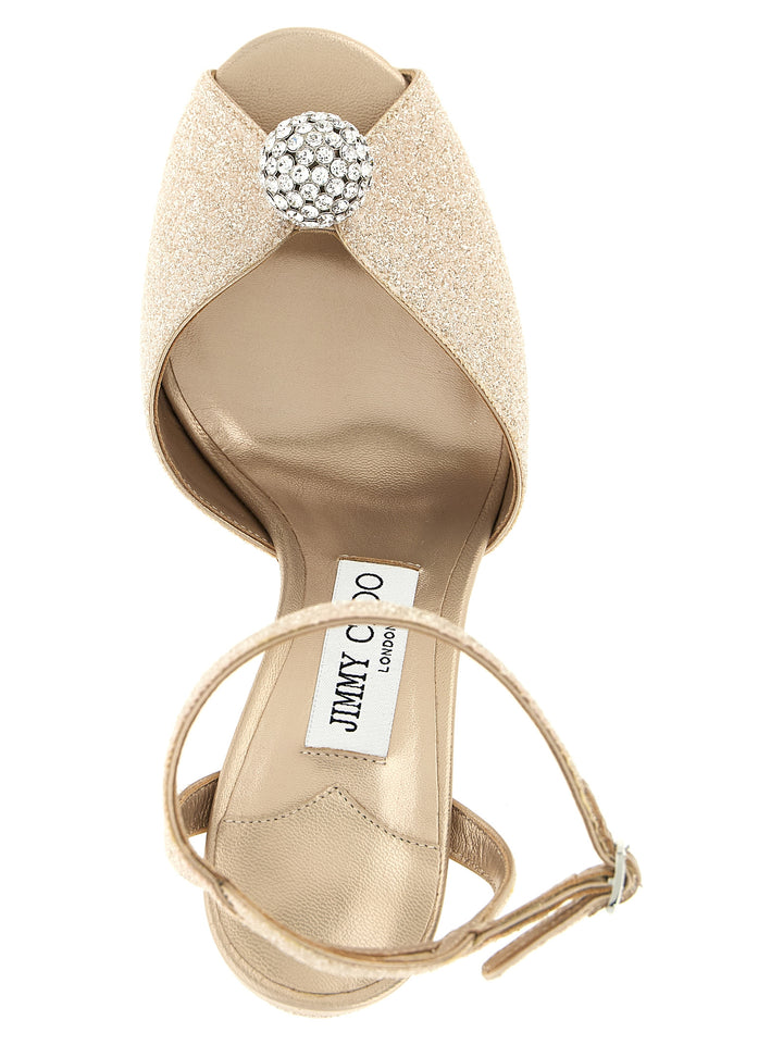 Jimmy Choo Sacora Sandals - Gold | 528ddfb4482803edc2724027e461bc4bead1999e