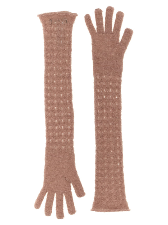 Crochet Gloves Pink