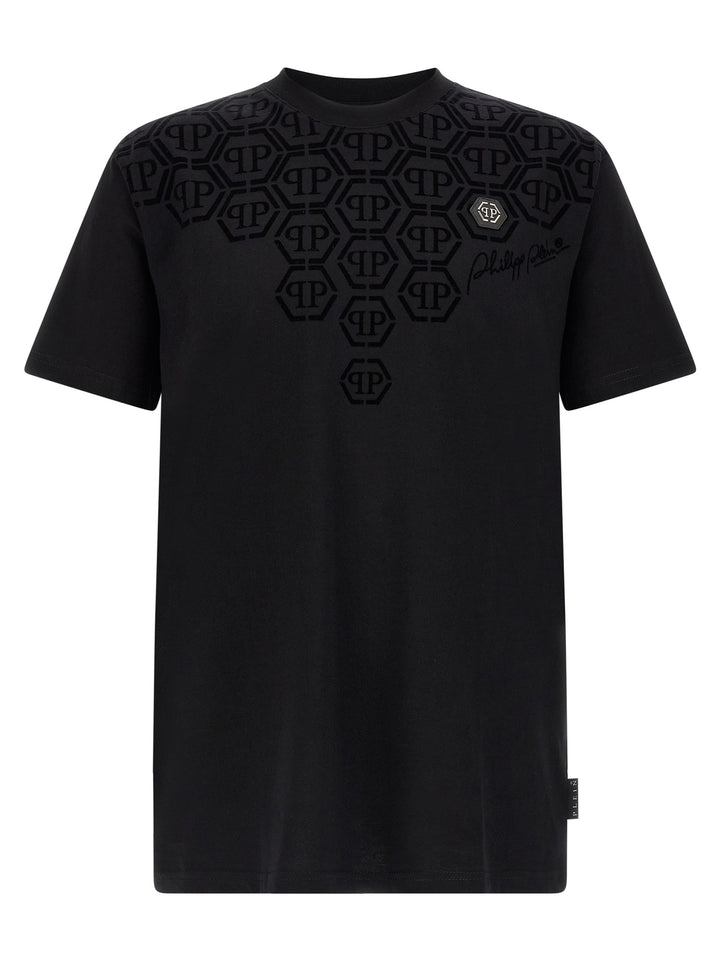 Philipp Plein Monogram T-shirt - Black | 4c9fea0fd070aaa8de0ae45ce79625b412a3611d