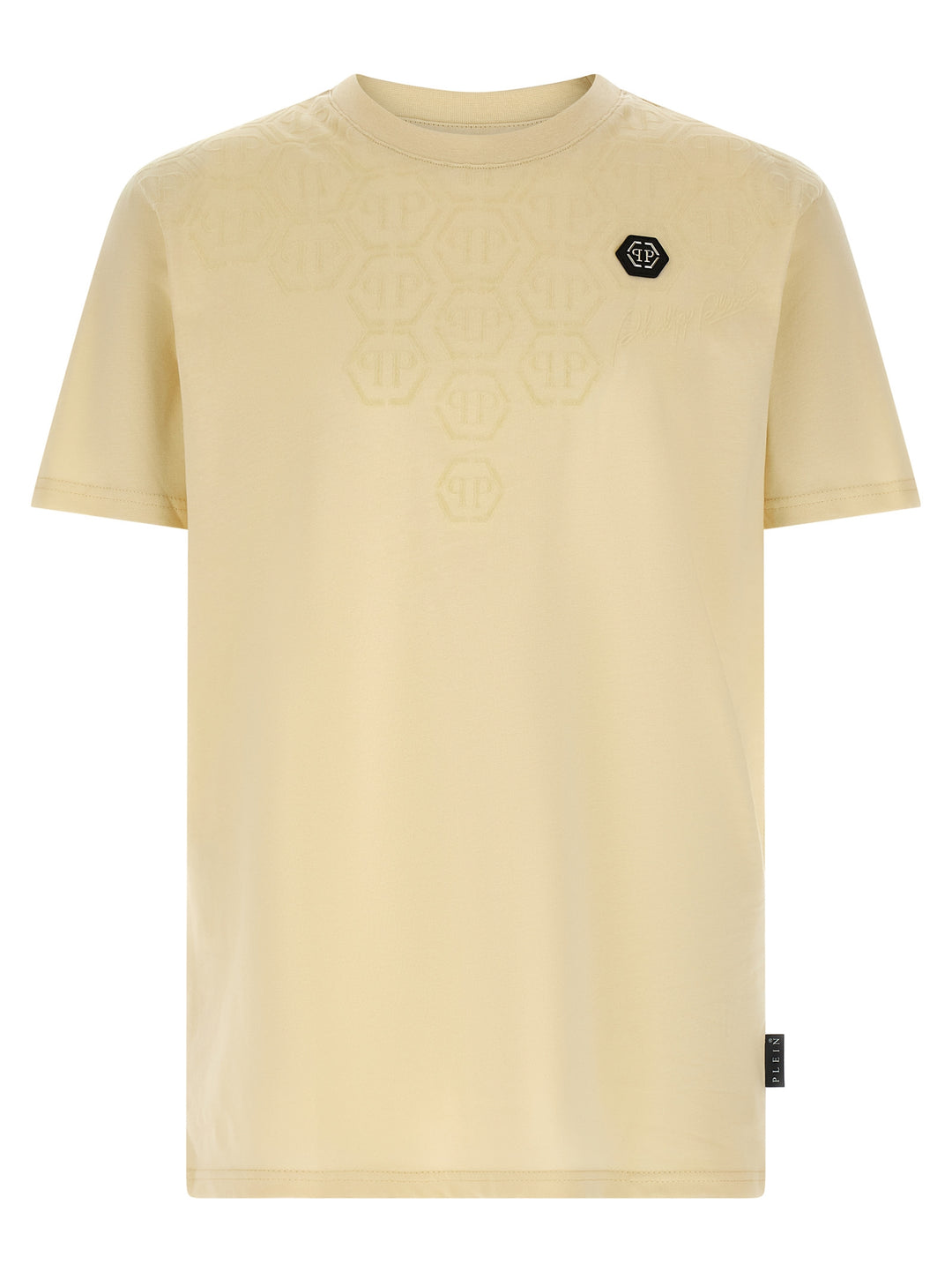 Philipp Plein Monogram T-shirt - Beige | f03c0d0e72a1771ff365b36bd962c5ab79eedaa2