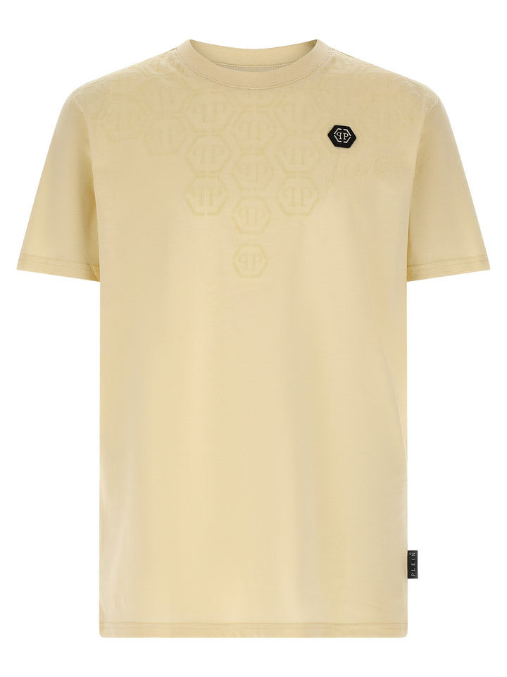 Philipp Plein Monogram T-shirt - Beige | f03c0d0e72a1771ff365b36bd962c5ab79eedaa2