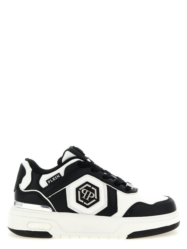 Philipp Plein Sk8r Sneakers - White/Black | 8701097d7e098a075a6cdf06dd128a5b6576c71c