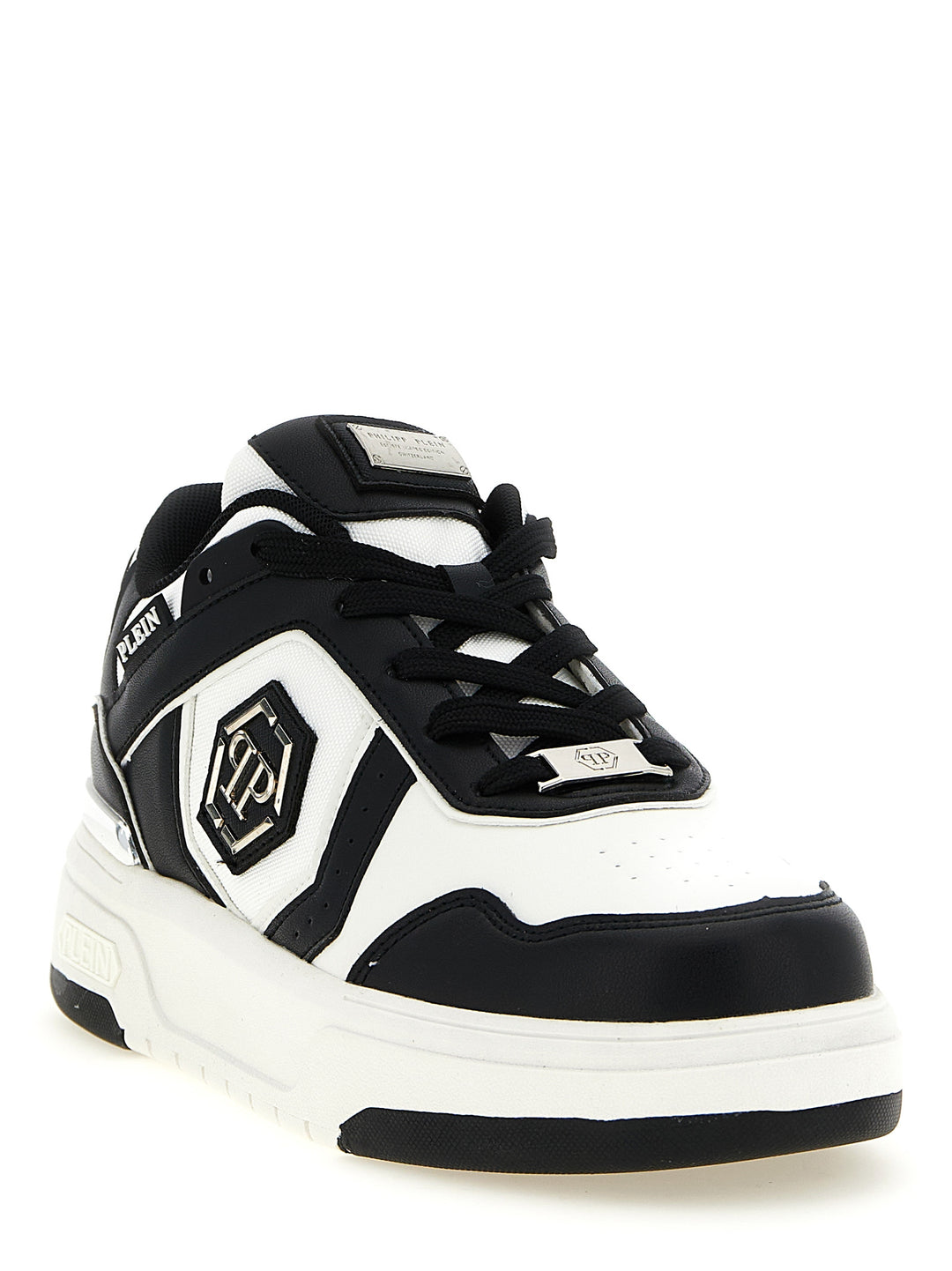 Philipp Plein Sk8r Sneakers - White/Black | 4daf43bfc17be5d8247e5ff59b9ba8c56e9eb893