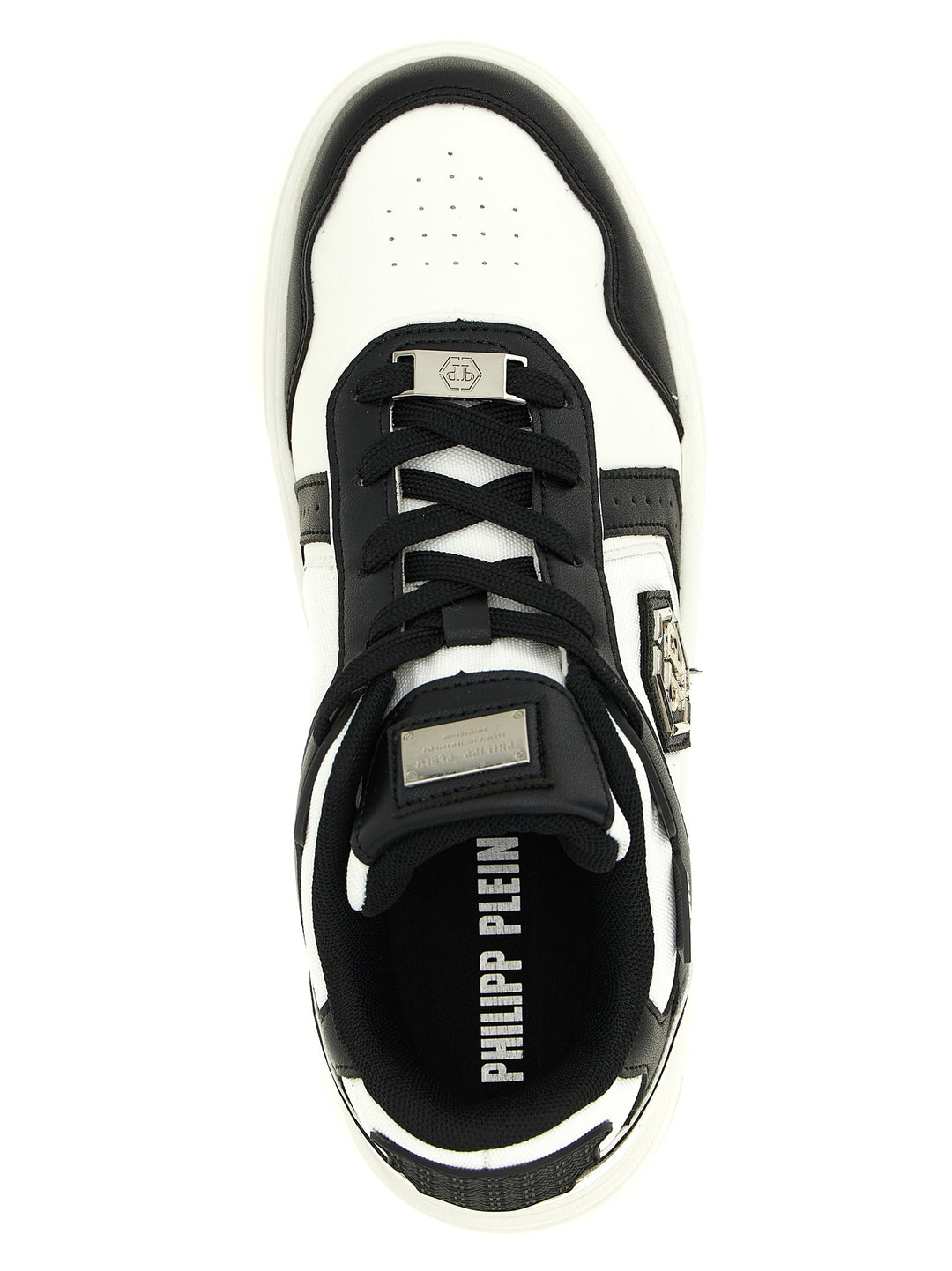 Philipp Plein Sk8r Sneakers - White/Black | 40bb36af58764b729bc28350fa276ac346c44e27