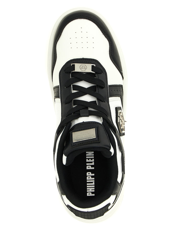 Philipp Plein Sk8r Sneakers - White/Black | 40bb36af58764b729bc28350fa276ac346c44e27