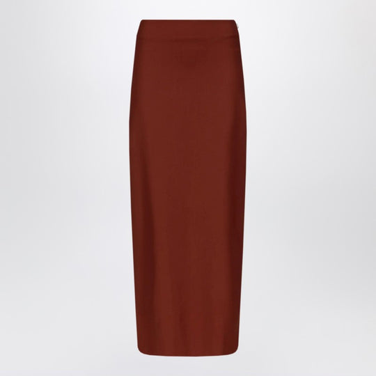 Samos Lds Burgundy Pencil Skirt