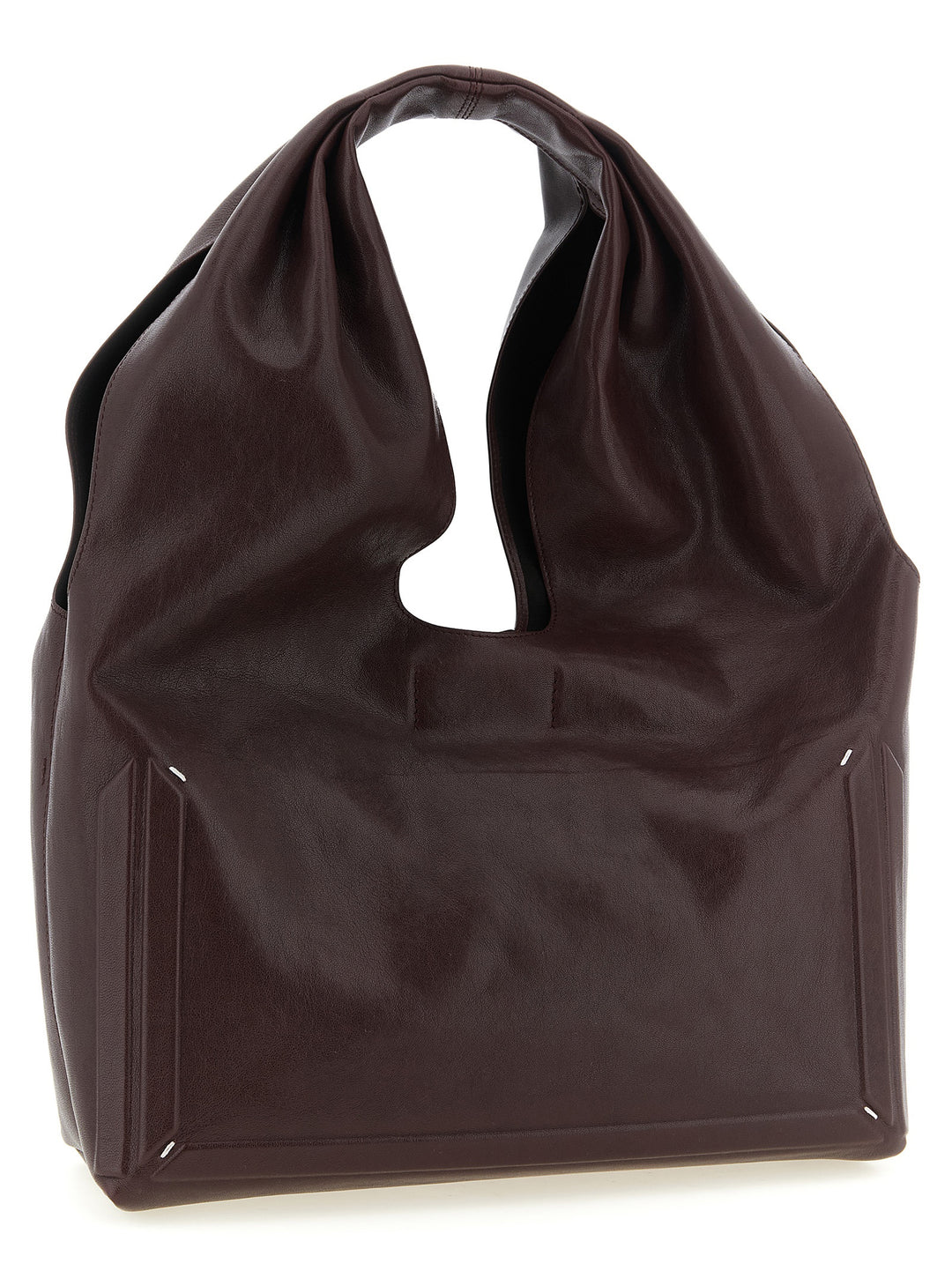 Maison Margiela Box Bag Medium Shoulder Bags - Bordeaux | 7b49257242169be0303fc2403f984230fe558541