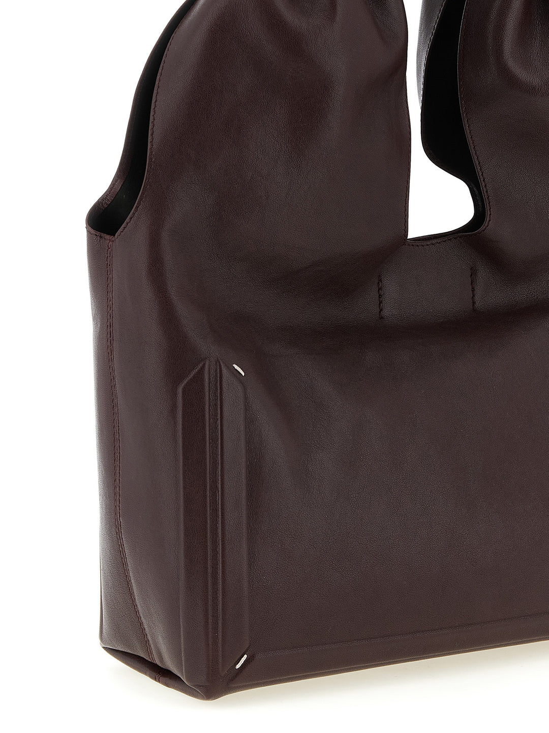 Maison Margiela Box Bag Medium Shoulder Bags - Bordeaux | e54111acc5d75baab760923c87ff42fe6bbc2f42