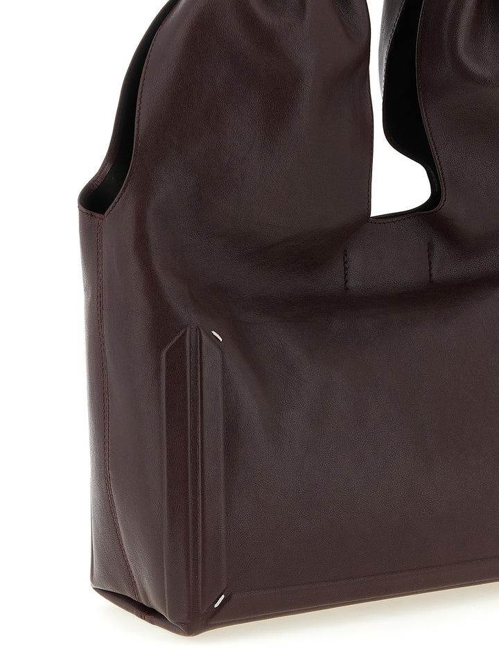Maison Margiela Box Bag Medium Shoulder Bags - Bordeaux | e54111acc5d75baab760923c87ff42fe6bbc2f42