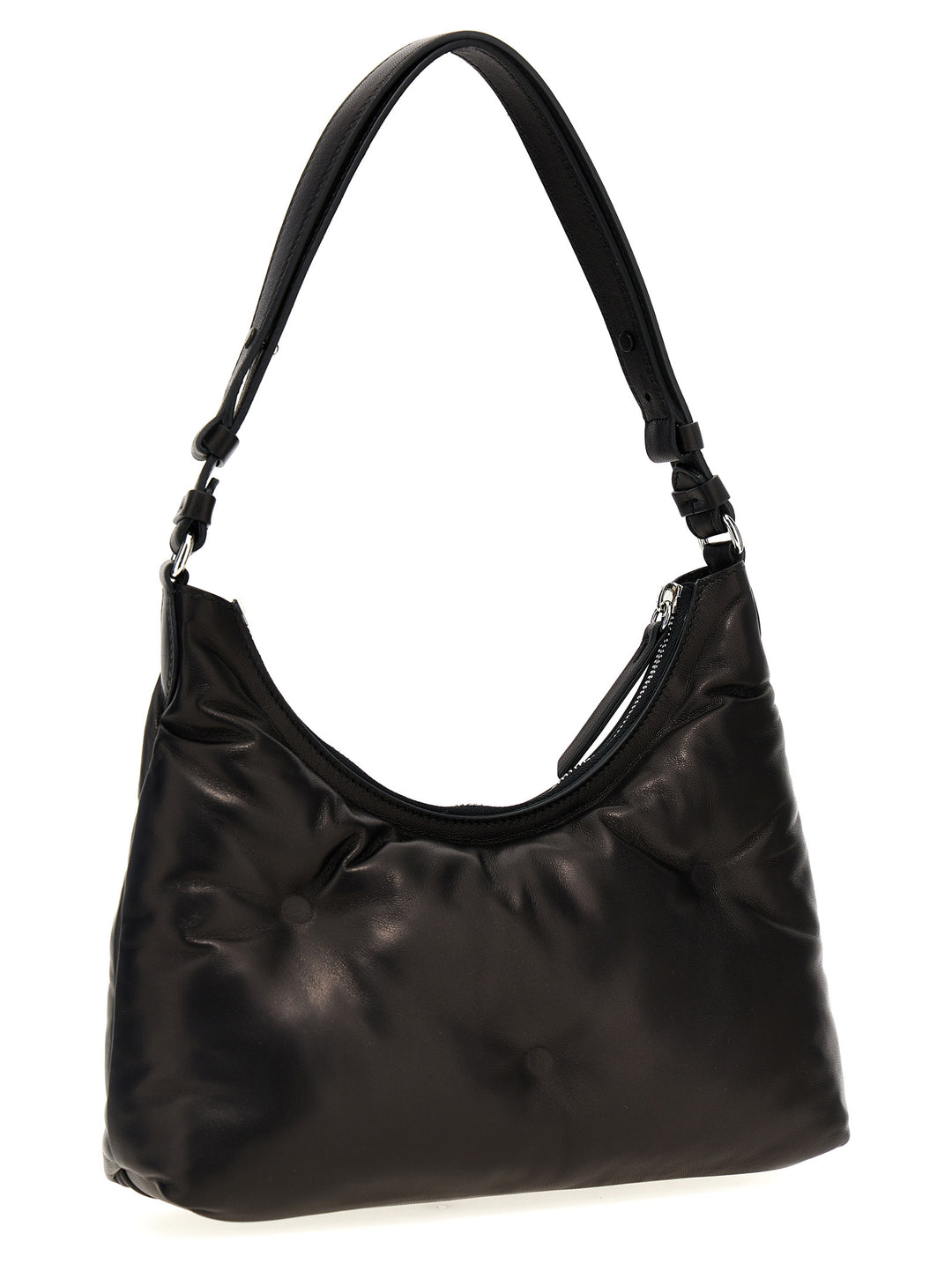 Maison Margiela Glam Slam Hobo Small Shoulder Bags - Black | 3473953a9e114579bd0ab86b28b757d765c0a911