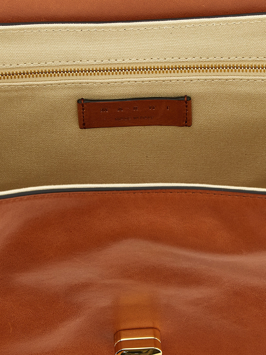 Marni Leather E/W Shoulder Bag Shoulder Bags - Brown | 8f4e5c09b12612a17a341a845729b40e14ba7bd1