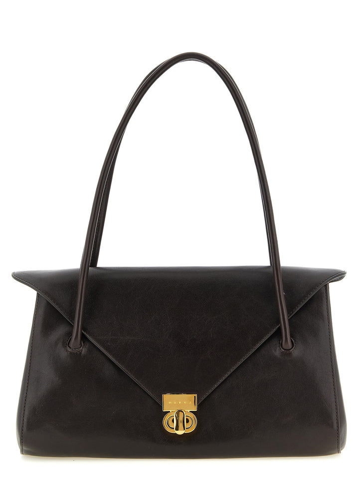 Marni E/W Leather Shoulder Bag Shoulder Bags - Brown | 9f5b8cc1dfcebcdade10058939dd126c6fdac7c6