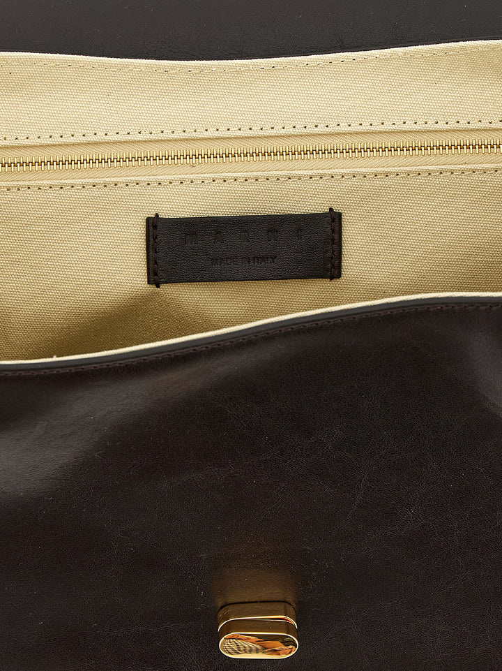 Marni E/W Leather Shoulder Bag Shoulder Bags - Brown | a17e01aab199c3229f40b37319b3c4ca996bd57a