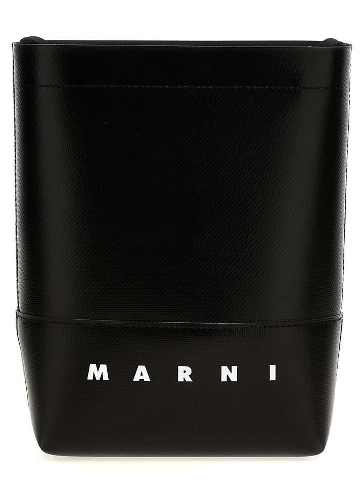 Marni Logo Shoulder Strap Crossbody Bags - Black | 36ce88810810518e594a500316bc271300374e73