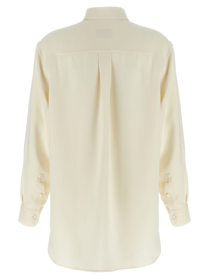 Brioni Cady Silk Shirt Shirt and Blouse - White | 8d460c4d827b73e62c91e04a7753ecd87796d5d2
