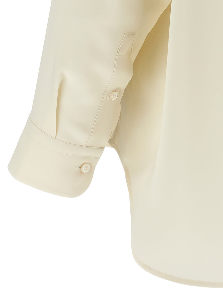 Brioni Cady Silk Shirt Shirt and Blouse - White | 34a6450a85916c20519b0c7d9f38a5854074f75a