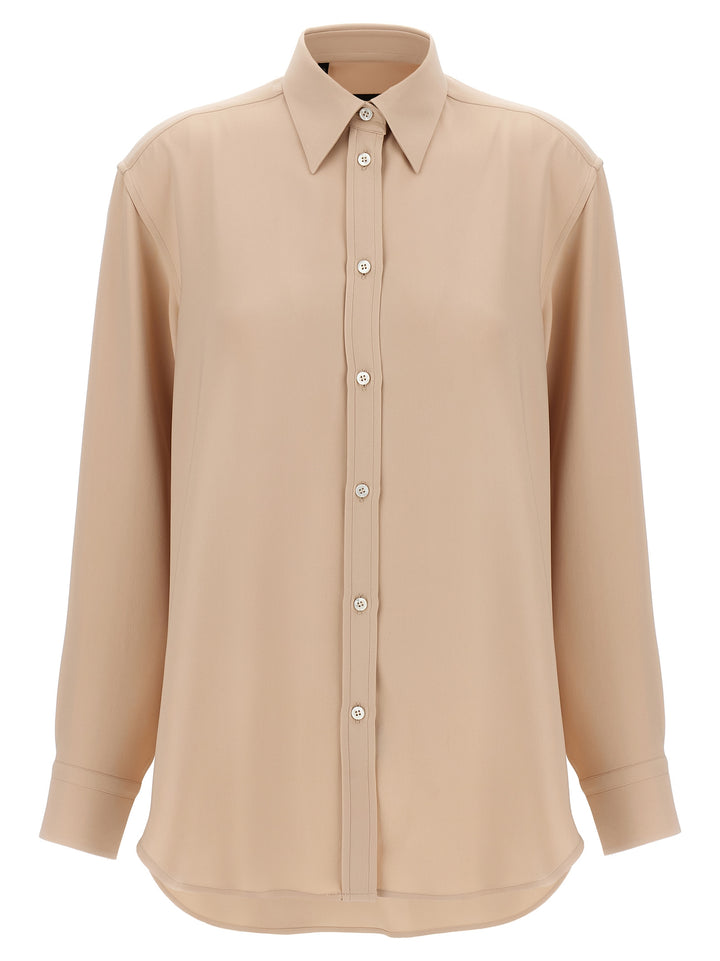 Brioni Cady Silk Shirt Shirt and Blouse - Pink | ab41410d530d575017935165a081f46cae09a9f6