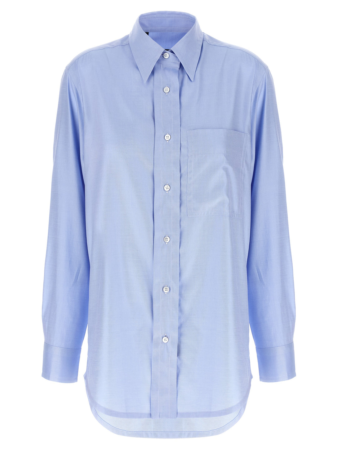 Brioni Sea Island Cotton Shirt Shirt and Blouse - Light Blue | ab635df3dbe54083ca55e1f7bbfd3018b748e394