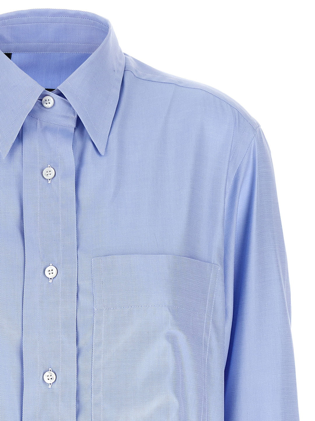 Brioni Sea Island Cotton Shirt Shirt and Blouse - Light Blue | 945f0dc10e961e3ecff122f3dd05322a3b497359
