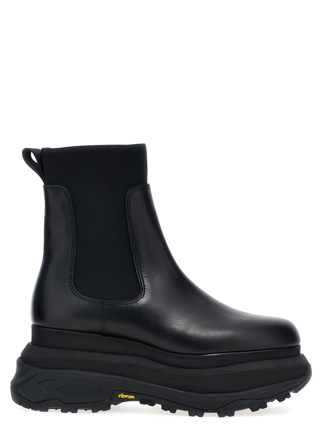 Sacai Chelsea Leather Ankle Boots Boots and Ankle Boots - Black | 9d566a4ce3a196a87c5d028faf899221deadb5a2
