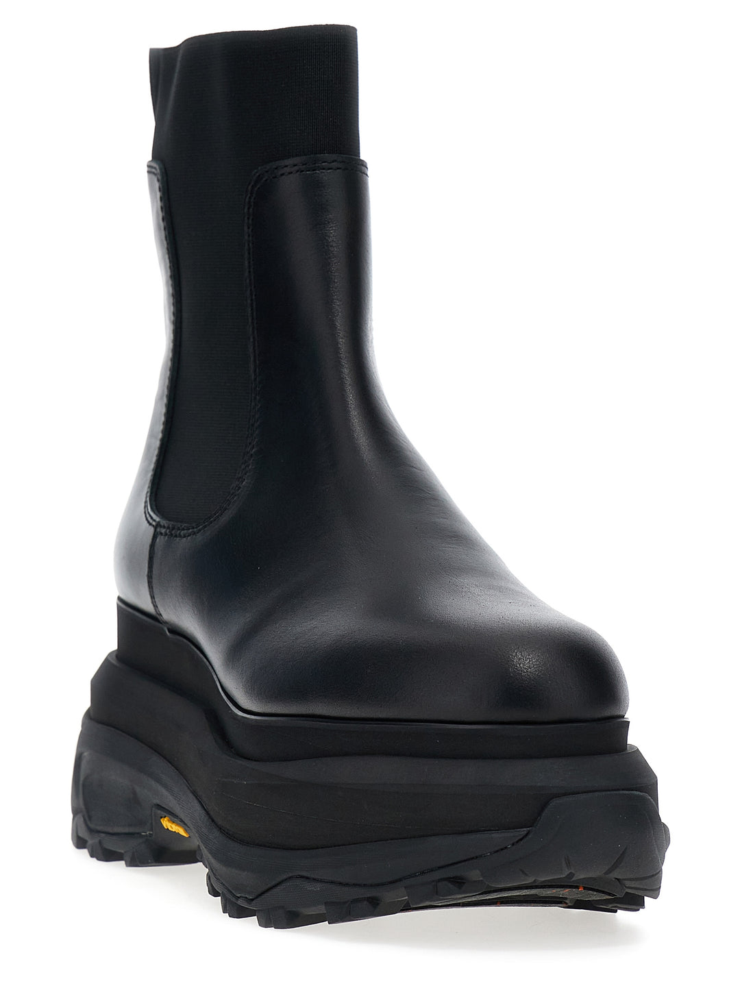 Sacai Chelsea Leather Ankle Boots Boots and Ankle Boots - Black | 94ba7b690202db993f86331f1cce384832cd6a98