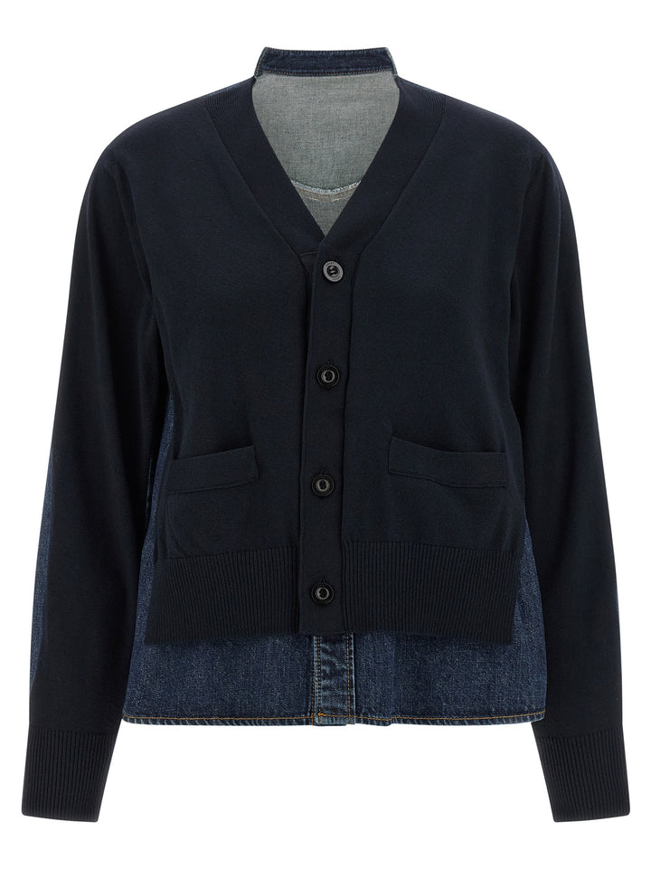 Sacai Shirt Cardigan Sweaters and Cardigans - Blue | b1e805bd43cffce8bc50c2fa9bb02c8fd3e2a625