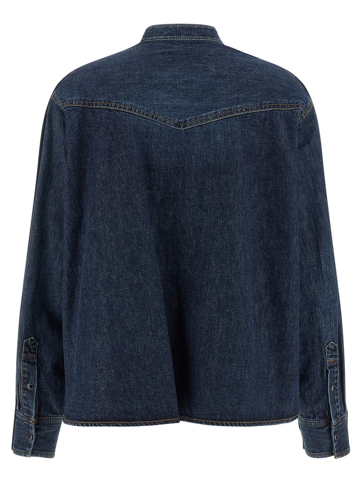 Sacai Shirt Cardigan Sweaters and Cardigans - Blue | 43f86e0cf00f7cbc69423205e11bd65dfd7a76fa
