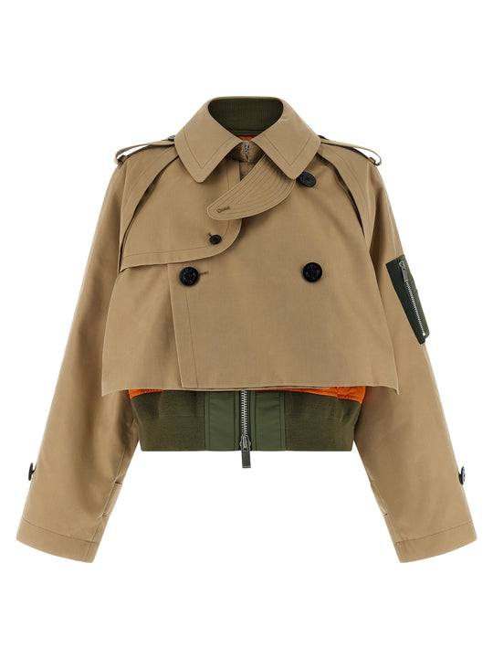 Double Layer Trench Coat Coats And Trench Coats Beige