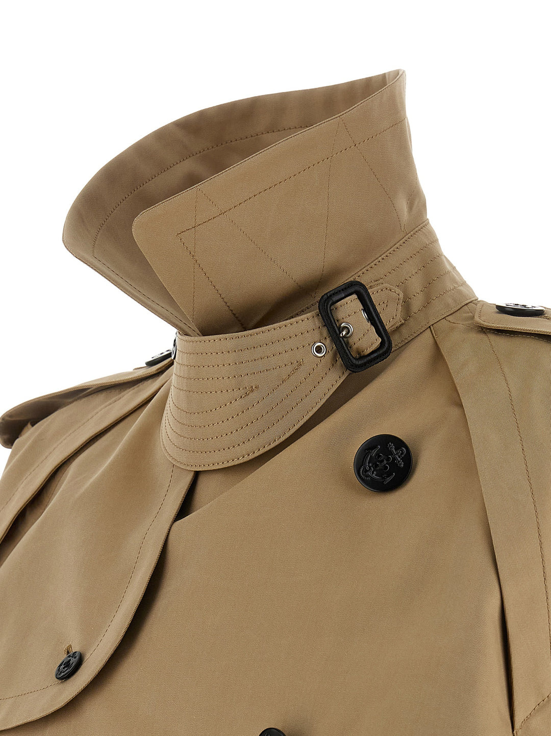 Sacai Double Layer Trench Coat Coats and Trench Coats - Beige | ff68bb7e43b2393b5837871e7e99c6cbbba85212