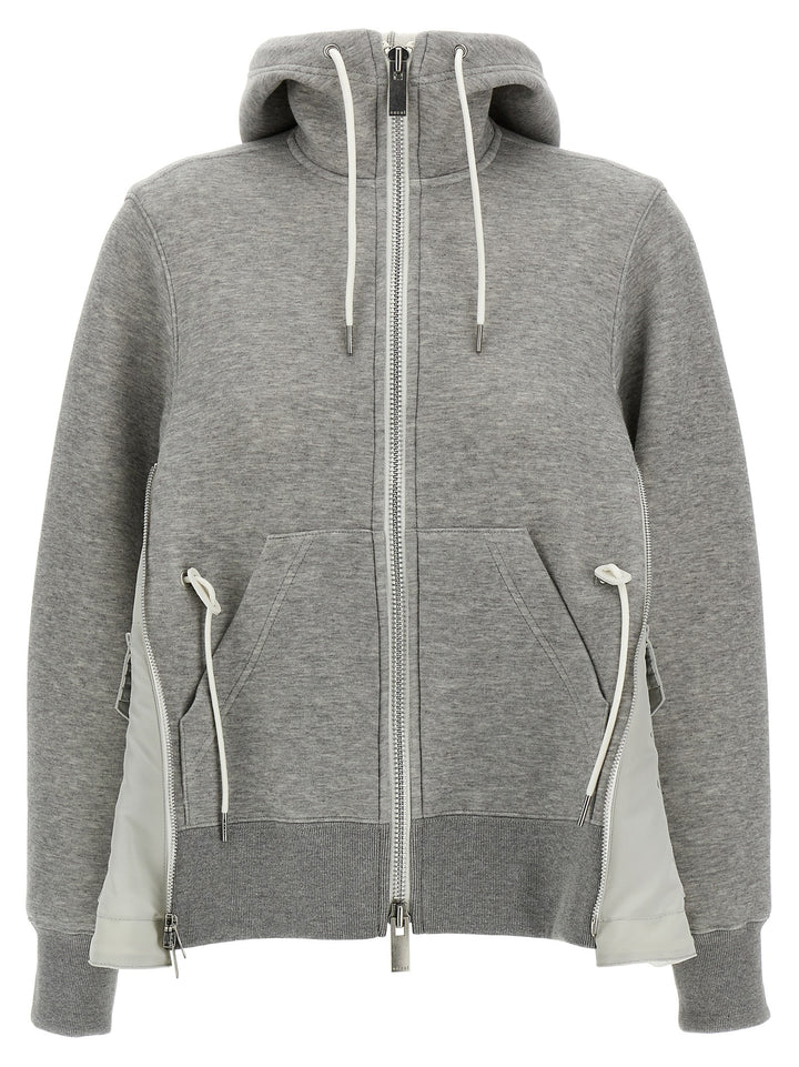 Sacai Sponge Sweatshirt - Gray | d0a1be416dd76f0f7f4903278b31bc03dca43b3d