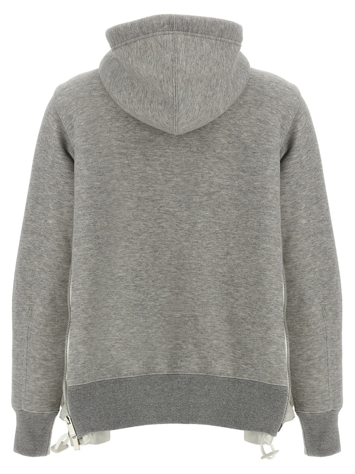 Sacai Sponge Sweatshirt - Gray | 643fd881ba28be8c2785212d42f4d13362d65a01