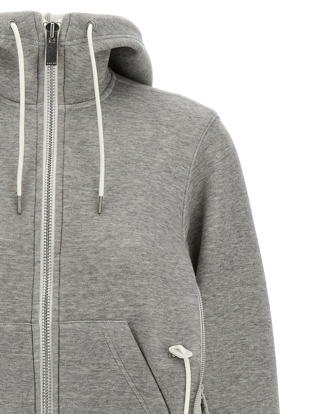 Sacai Sponge Sweatshirt - Gray | e7474ac4bdacb034240432fdd57a6b9a3a67cc31